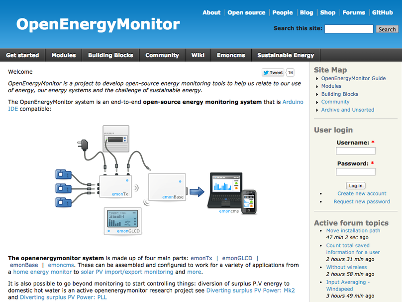 Open Energy Monitor system architecture